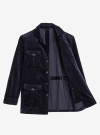 Safari Jacket Velvet Navy