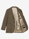 Beige Tweed Herringbone Jacket