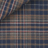 Flannel Check Pattern Blue Brown