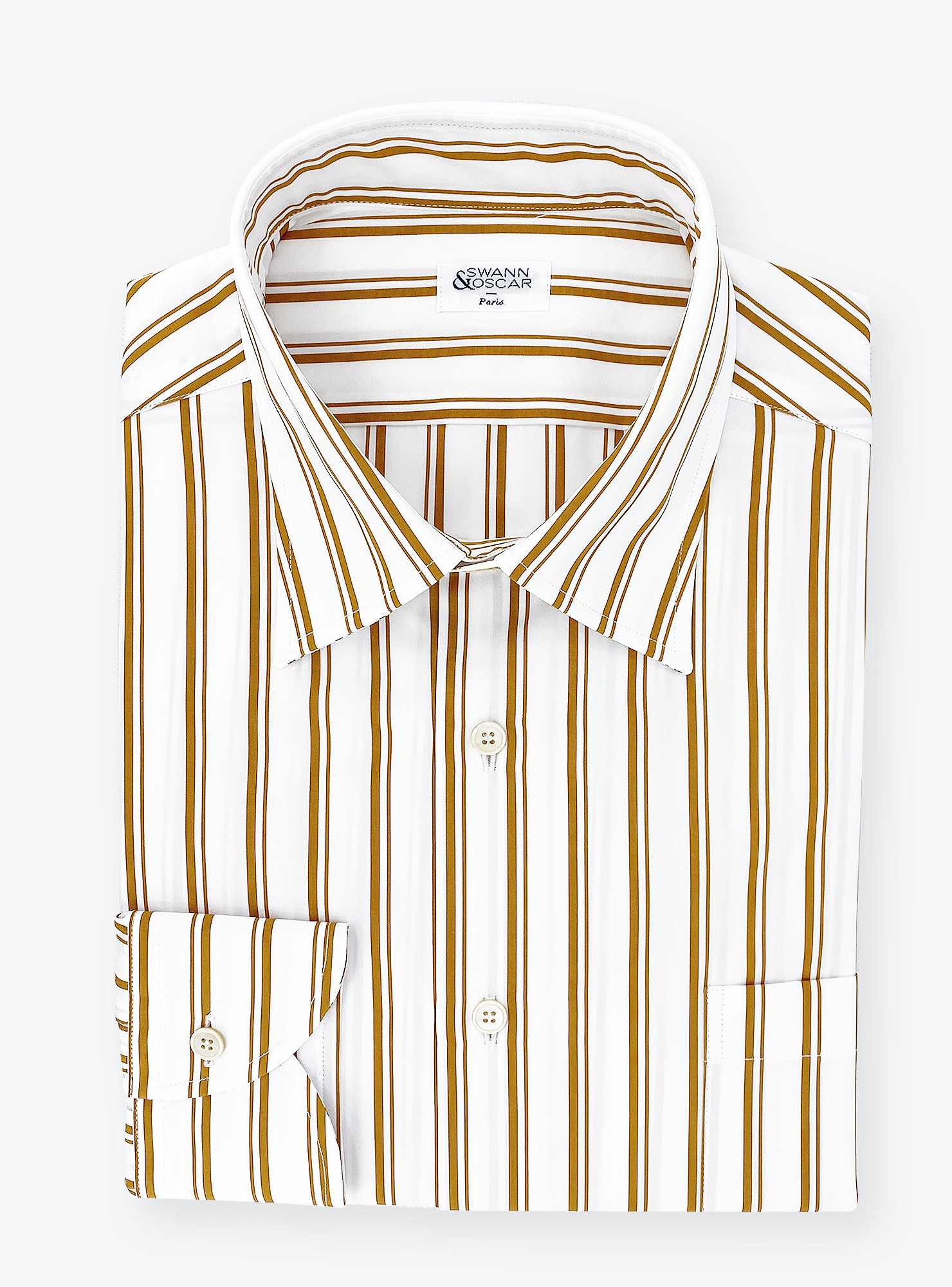 Men's Classic Vertical Striped Shirts Button Down Long Sleeve Regular Fit  Poplin Dress Shirt Big Tall Casual Oxford Tops
