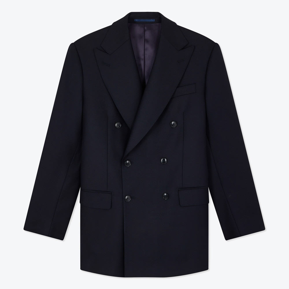 Navy double-breasted Suit COHDR002H2 | Swann