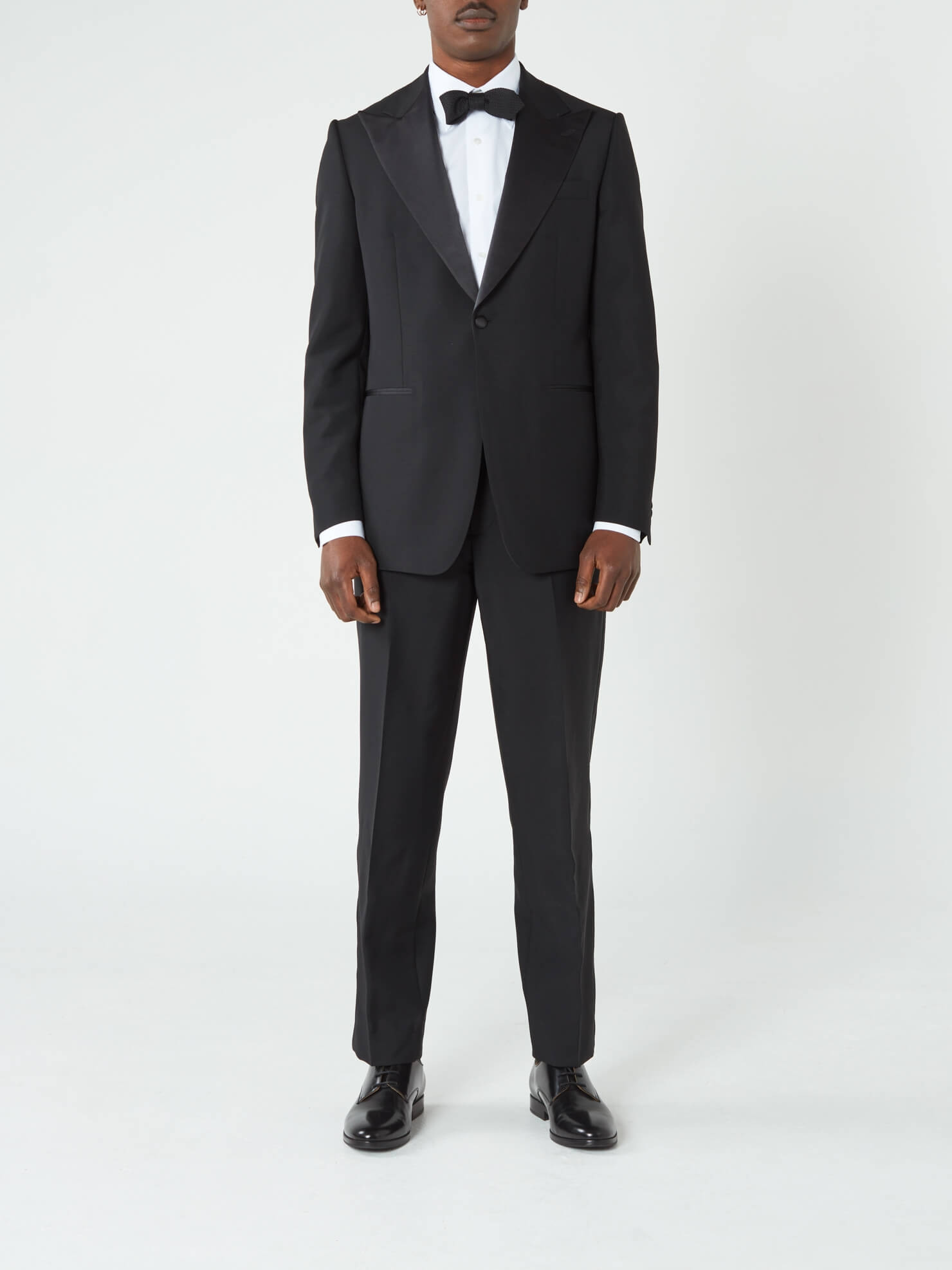 Tuxedo Black Wool Grain de Poudre