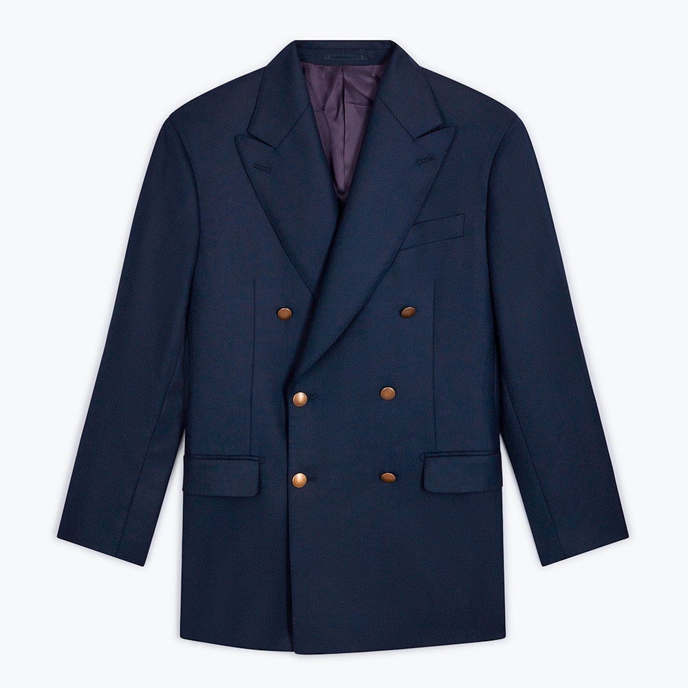 Navy double-breasted Blazer VEBL007HS | Swann