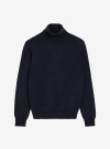 Navy Roll Neck Pullover