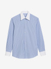 Shirt Poplin Stripes Blue