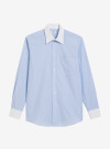 Shirt Poplin Stripes Blue