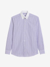 Shirt Poplin Stripes Mauve Purple