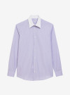 Shirt Poplin Stripes Mauve Purple