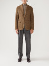 Glencheck Tweed Jacket Brown and Red