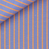 Linen Stripes Blue Orange (easy care)