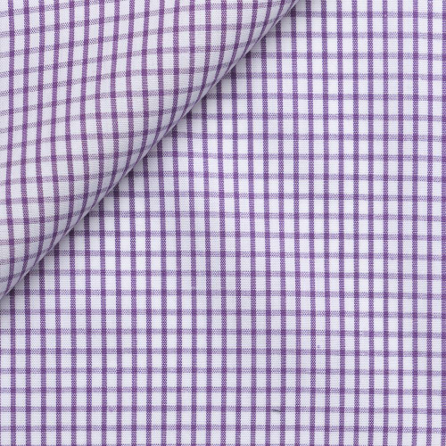 Poplin Check Pattern Purple
