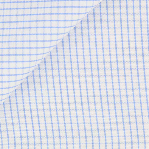 Poplin Check Pattern Blue