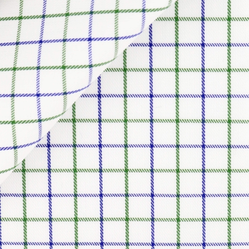 Twill Check Pattern Purple Green